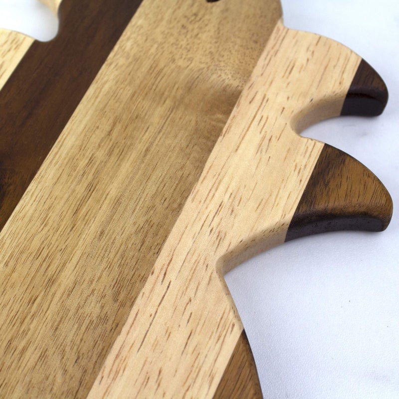 Totally Bamboo Rock & Branch Series Shiplap Pineapple Shaped Wood Serving and Cutting Board | Great for Wall Art 14-3/8"" x 8"" x 5/8"" - Image 5
